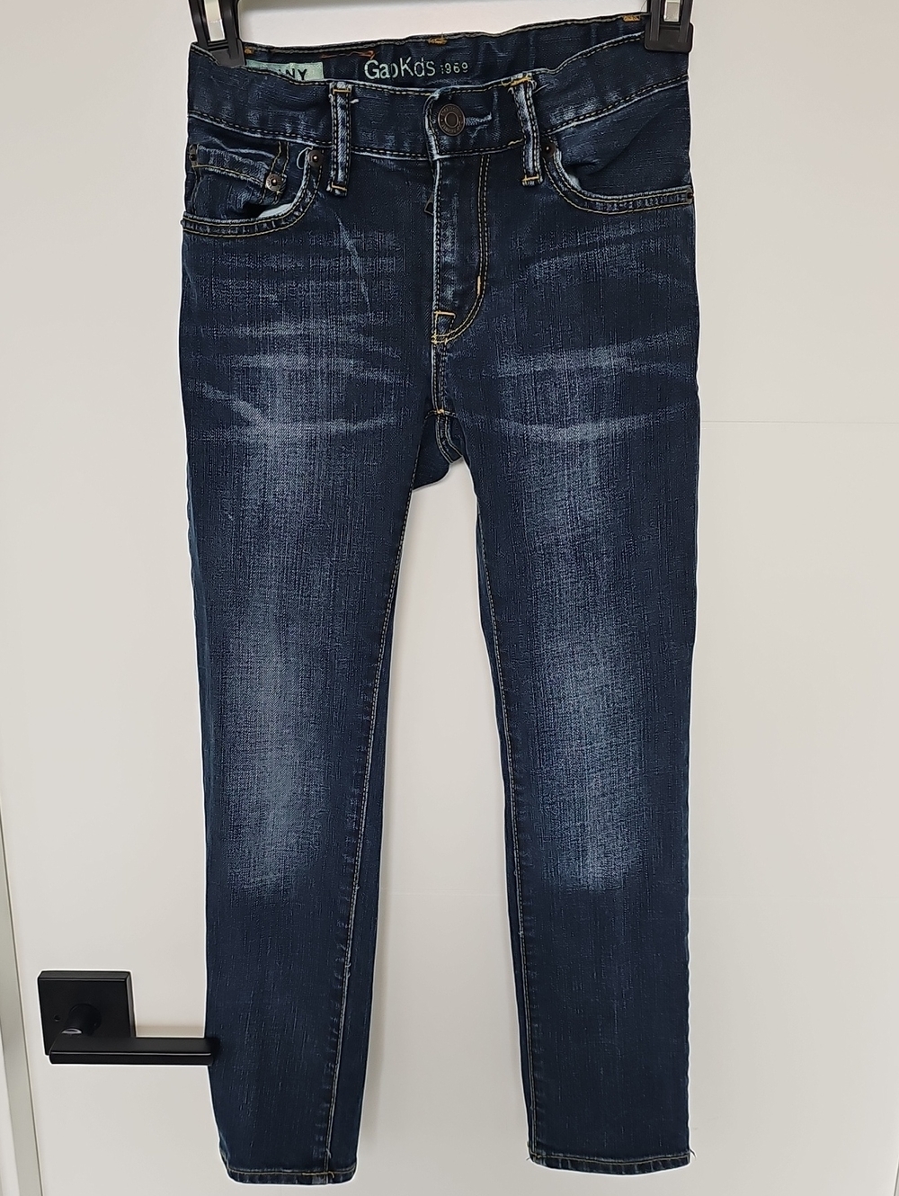 GAP Kids Navy Skinny Jeans with Faded Detailing Sz 7